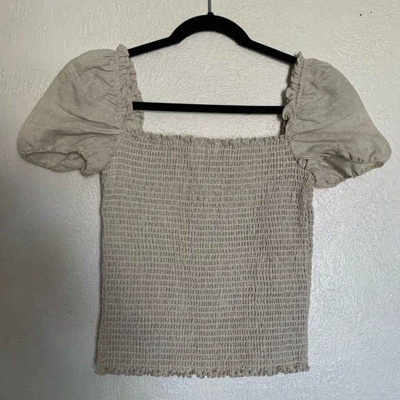 NWOT Reformation Juliet Linen Top in sz MEDIUM - Picture 5 of 6